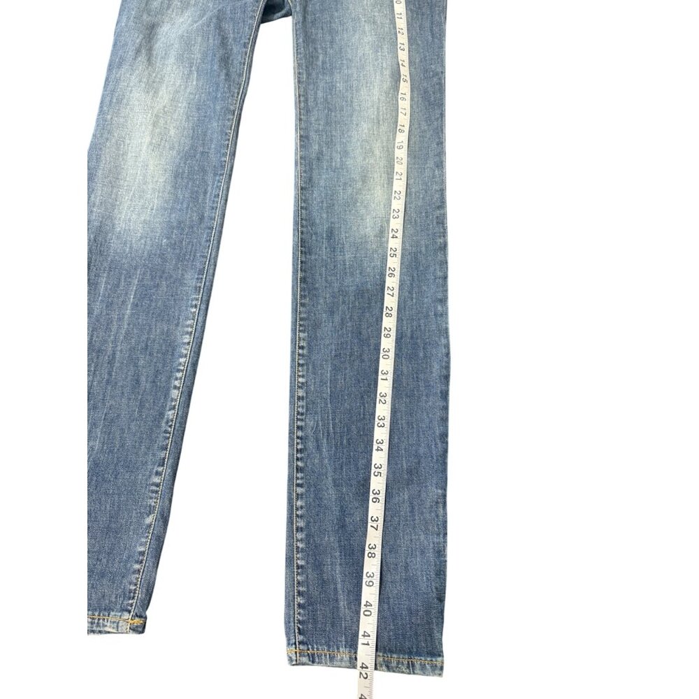 Armani Jeans AJ Womens Jeans Vintage Slim Fit Mid-Rise Blue Denim Size 29 - Picture 8 of 10